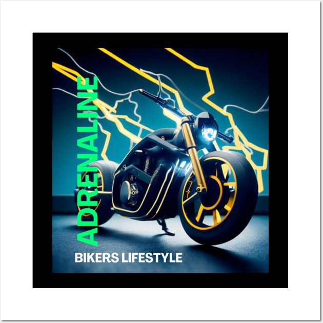 Bikers Adrenaline Wall Art by Proway Design